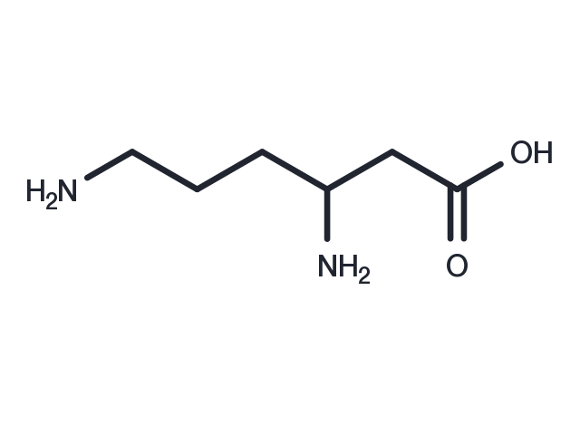 (R)-ß-lysine Chemical Structure