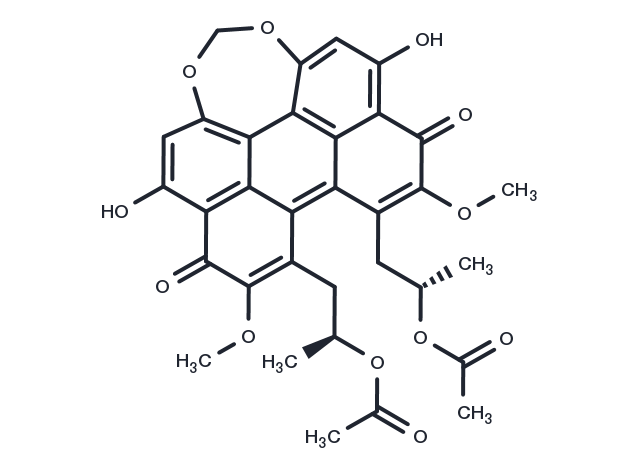 Diacetylcercosporin Chemical Structure