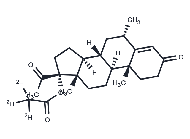 Medroxyprogesterone acetate D3 Chemical Structure