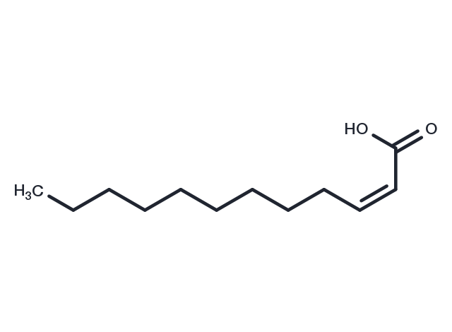 cis-2-Dodecenoic acid Chemical Structure