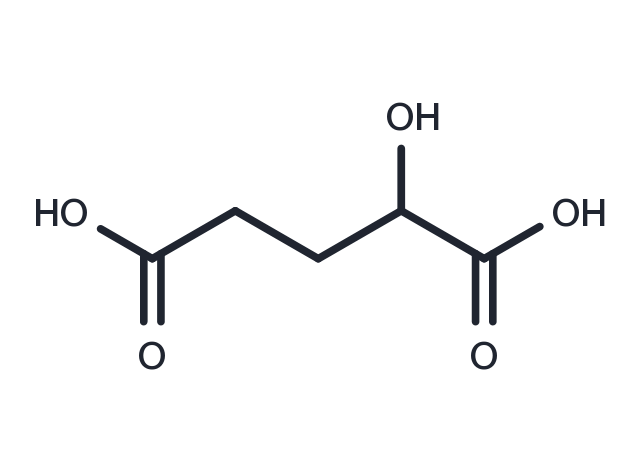 α-Hydroxyglutaric Acid Chemical Structure
