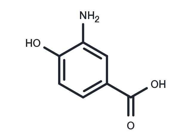 3-Amino-4-hydroxybenzoic acid Chemical Structure