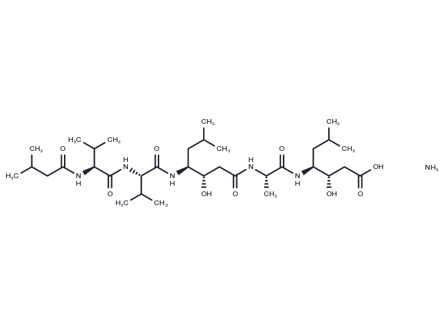 Pepstatin Ammonium Chemical Structure