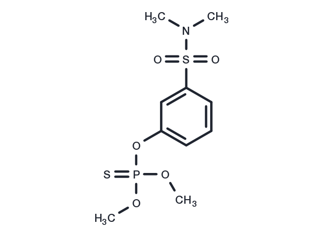 Phosphorothioic acid, O,O-dimethyl ester, O-ester with m-hydroxy-N,N- dimethylbenzenesulfonamide Chemical Structure