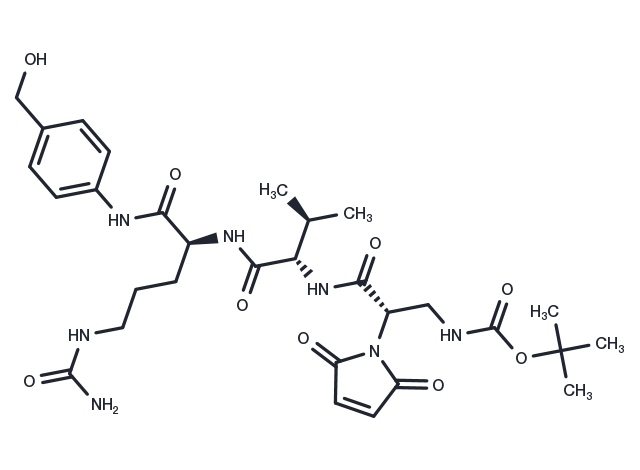 mDPR(Boc)-Val-Cit-PAB Chemical Structure