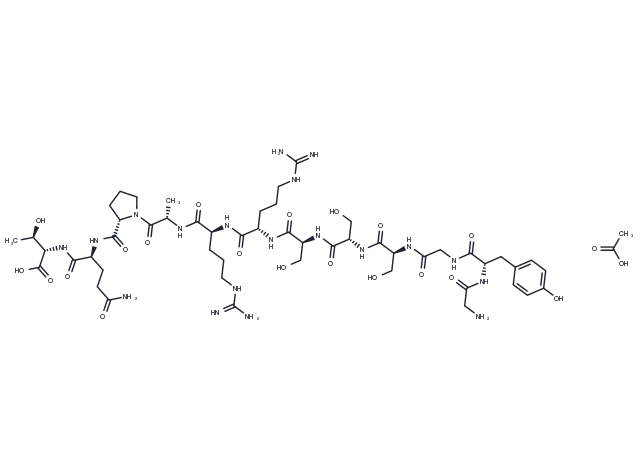 IGF-I 30-41 acetate(82177-09-1 free base) Chemical Structure