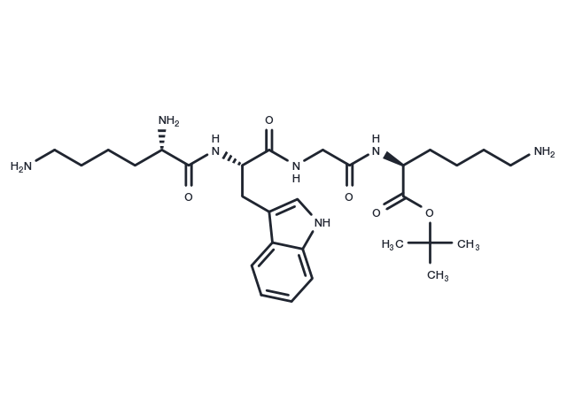 O-tert-Butyl lysyl-tryptophyl-glycyl-lysinate Chemical Structure