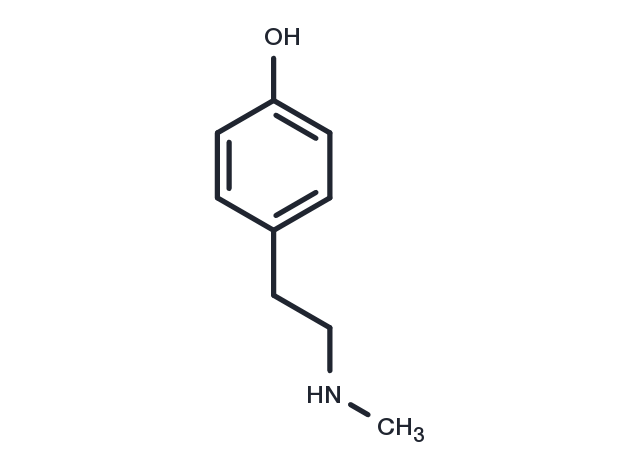 N-methyltyramine Chemical Structure