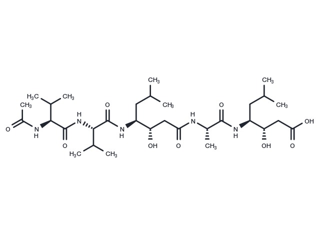 Acetyl-pepstatin Chemical Structure