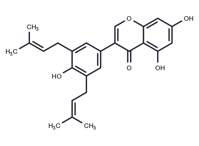 3',5'-Diprenylgenistein Chemical Structure