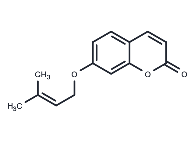 7-Prenyloxycoumarin Chemical Structure