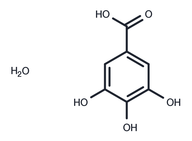 Gallic Acid Monohydrate Chemical Structure