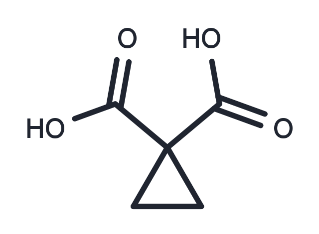 Cyclopropane-1,1-dicarboxylic acid Chemical Structure