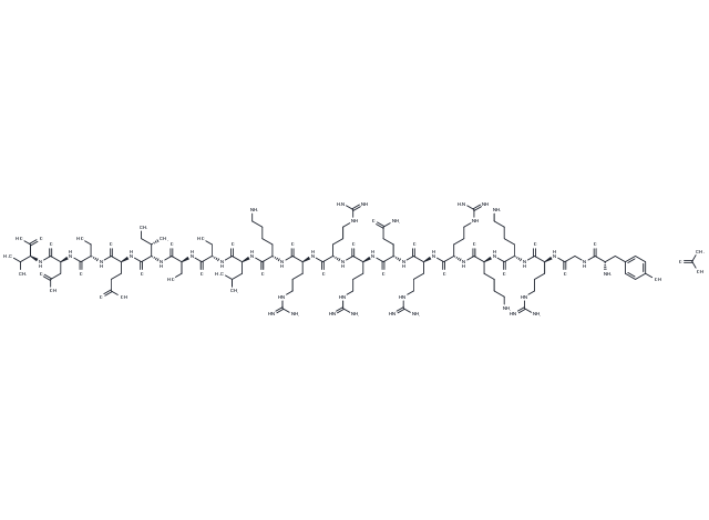 Tat-NR2B9c acetate Chemical Structure