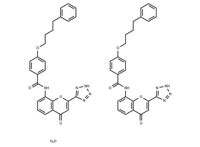 Pranlukast hemihydrate Chemical Structure