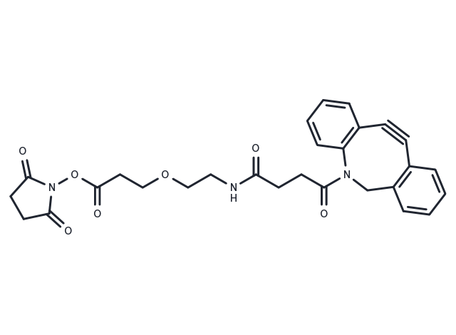 DBCO-PEG1-NHS ester Chemical Structure