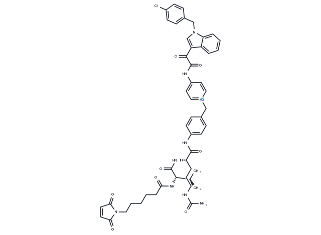 MC-Val-Cit-PAB-Indibulin Chemical Structure