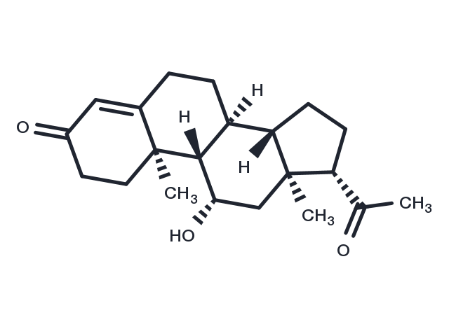 11Beta-hydroxyprogesterone Chemical Structure