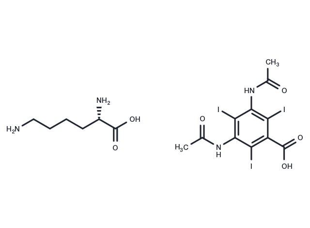 Lysine amidotrizoate Chemical Structure