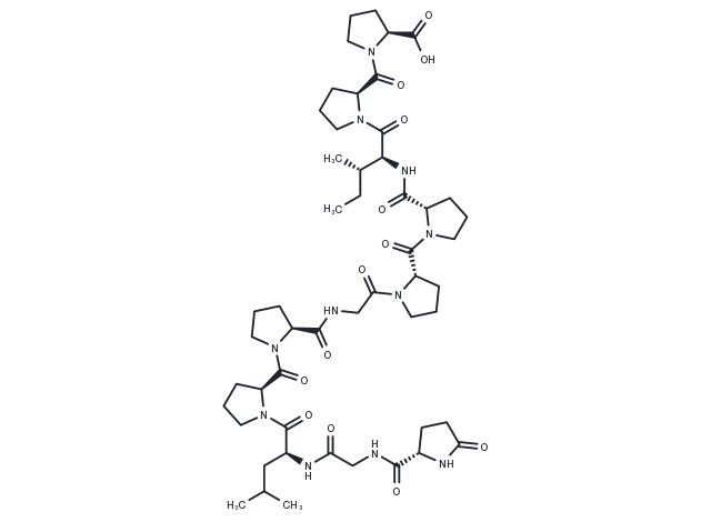 Bradykinin potentiator C Chemical Structure