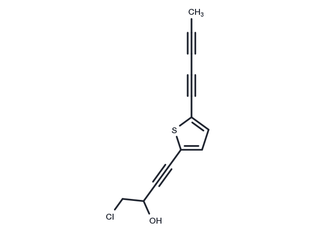2-(4-Chloro-3-hydroxy-1-butynyl-5-(1,3-pentadiynyl)thiophene Chemical Structure