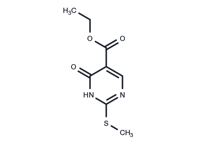 Ethyl 2-(methylthio)-6-oxo-1,6-dihydropyrimidine-5-carboxylate Chemical Structure