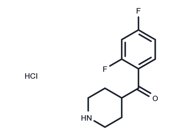 4-(2,4-Difluorobenzoyl)piperidine hydrochloride Chemical Structure