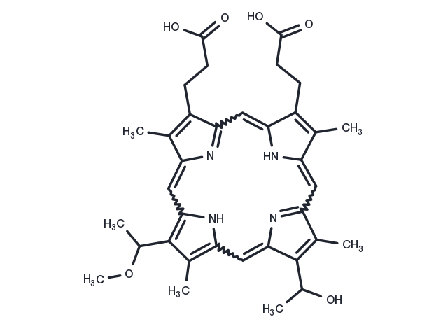Hematoporphyrin monomethyl ether Chemical Structure