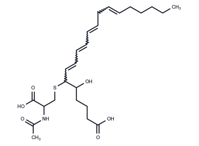 N-acetyl Leukotriene E4 Chemical Structure