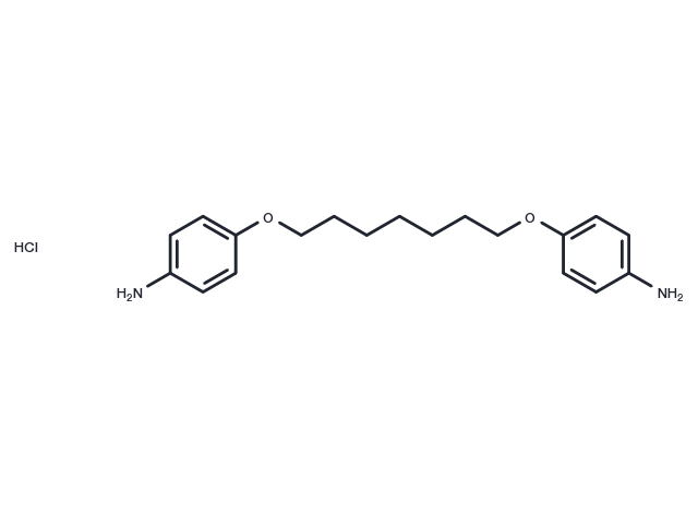 Aniline, 4,4'-(heptamethylenedioxy)di-, dihydrochloride Chemical Structure