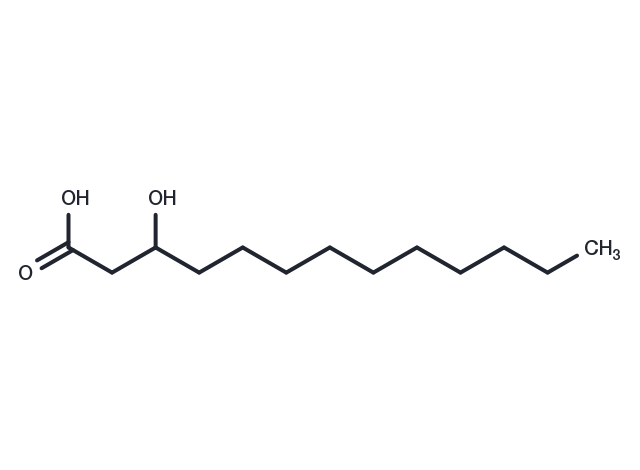 3-hydroxy Tridecanoic Acid Chemical Structure