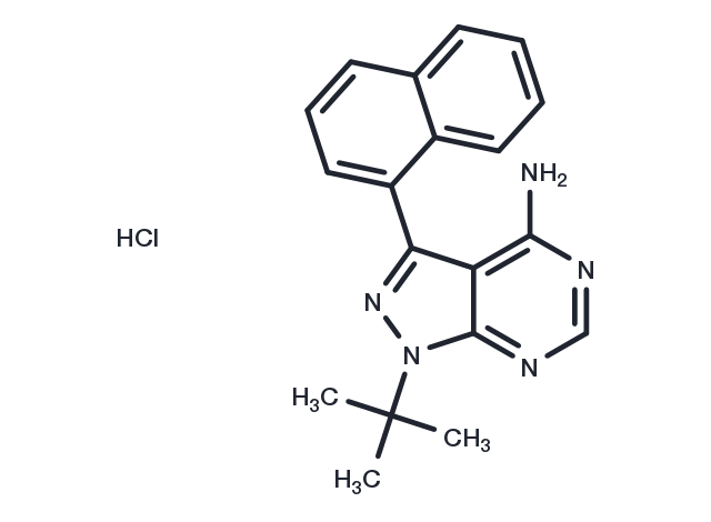 1-Naphthyl PP1 hydrochloride Chemical Structure