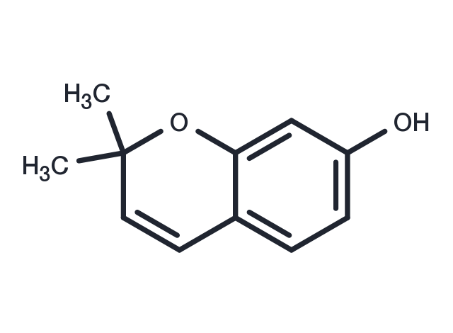7-Hydroxy-2,2-dimethylchromene Chemical Structure