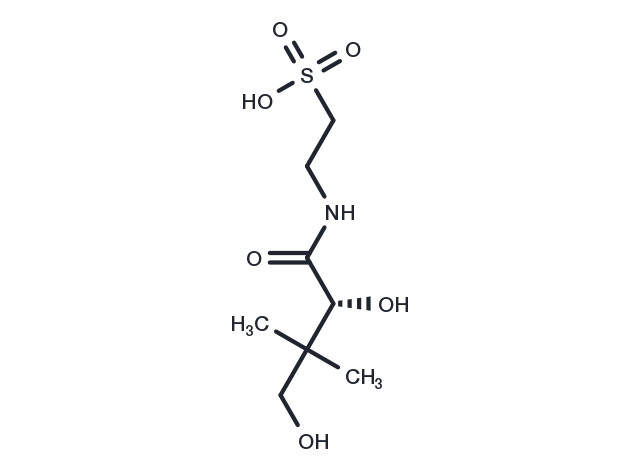 Pantoyltaurine Chemical Structure
