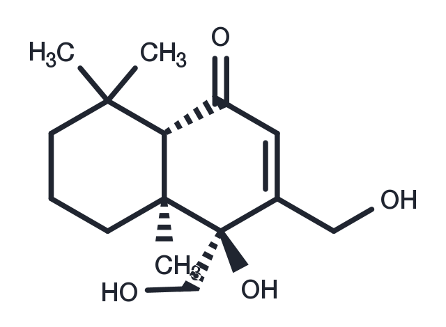 9alpha,11,12-Trihydroxydrim-7-en-6-one Chemical Structure