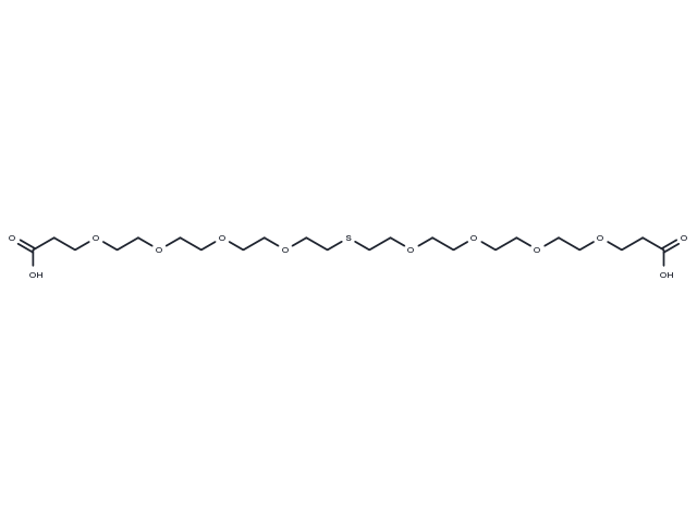 Acid-PEG4-S-PEG4-acid Chemical Structure