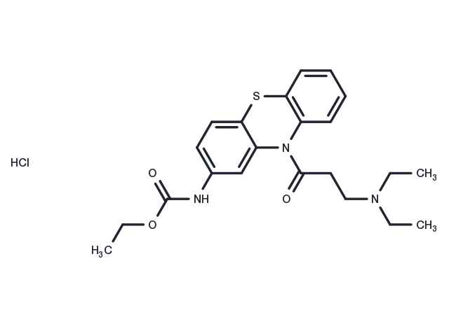 Ethacizine hydrochloride Chemical Structure