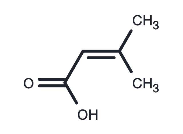 3-Methylbut-2-enoic acid Chemical Structure