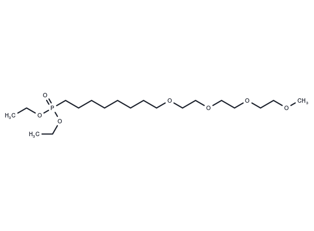 m-PEG4-C6-phosphonic acid ethyl ester Chemical Structure