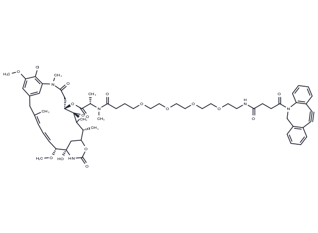 DM1-PEG4-DBCO Chemical Structure