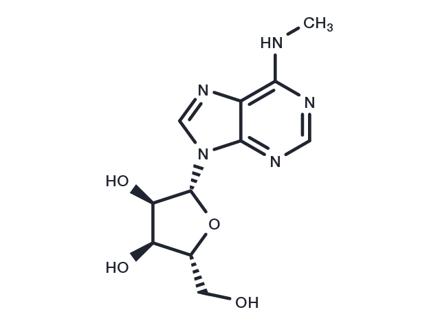 N6-methyladenosine Chemical Structure