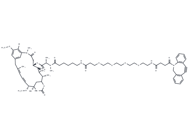 DBCO-PEG4-Ahx-DM1 Chemical Structure