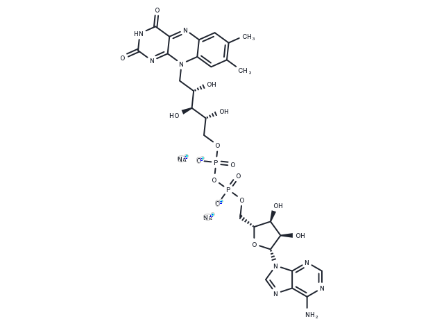Flavin adenine dinucleotide disodium salt Chemical Structure