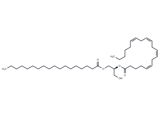 1-Stearoyl-2-arachidonoyl-sn-glycerol Chemical Structure