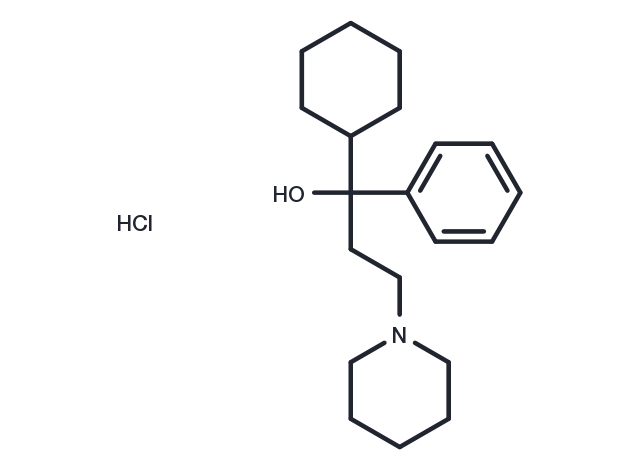 DL-trihexyphenidyl hydrochloride Chemical Structure