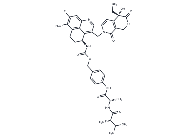 Val-Ala-PABC-Exatecan Chemical Structure