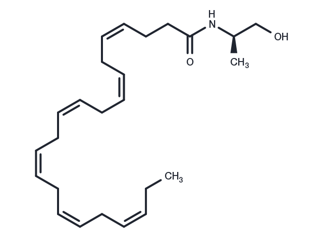 (R)-(+)-Docosahexaenyl-1'-Hydroxy-2'-Propylamide Chemical Structure
