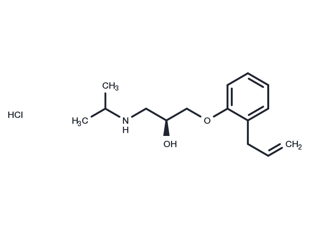 Alprenolol hydrochloride, (S)- Chemical Structure