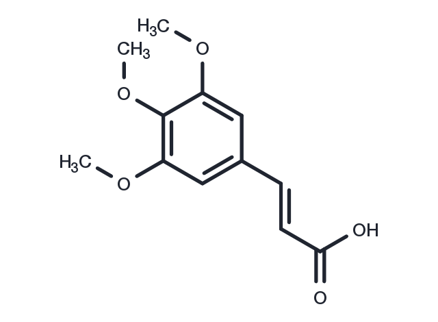 (E)-3,4,5-Trimethoxycinnamic acid Chemical Structure