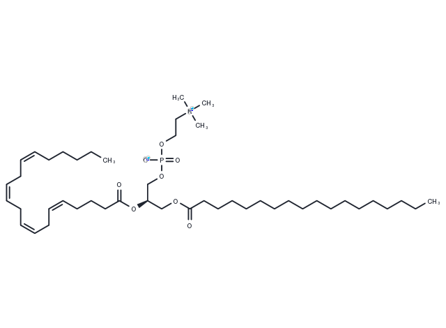 1-Stearoyl-2-arachidonoyl-sn-glycero-3-phosphocholine Chemical Structure